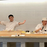 Sushi Masatei - お忙しい中、サービス精神旺盛な板前さん✩.*˚