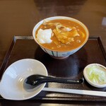 そば處 一清庵 - カレーうどん(700円)ともち(50円)