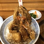 Masaru - 大入江戸前天丼(裏側)の全容