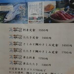 愛南 市場食堂 - メニュー２