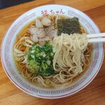 福ちゃんラーメン - 麺のリフトアップ