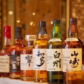 Overwhelmingly popular premium whiskeys from Yamazaki, Hakushu, and Hibiki