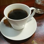 キッチン ブルー グローブ - ホットコーヒーのアップ