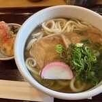 つきろう - きつねうどんお揚さん2枚、鶏天1個　900円