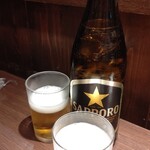 四文屋 - ビンビールはサッポロ黒星