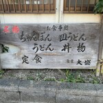 Shokuraku Oomori - 看板