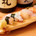 Five pieces of nigiri Sushi