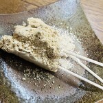 一入庵 - きな粉だんごがな、なんと！1本65円