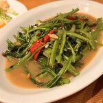 ヤワラート - パップンファイデーン　空芯菜炒め