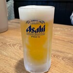 麺場 もっけい - 生ビール（550円）