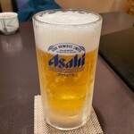 手打ちうどん　 いしづか - 生ビール 大（770円）