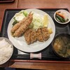 とんかつ二条 - ヒレかつとエビフライ盛り合わせ定食