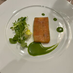 富士ビューホテル - 前菜　サーモンのバジルソース