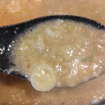 Tera Ccho - 味噌ラーメン980円太麺、麺柔らかめ、味普通、アブラダブルのスープ(2023.11.25)
