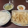 你好 - 料理写真:羽根つき餃子定食（餃子２人前）