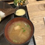 松月 - 焼き魚定食(サワラと黒ムツ朴葉みそ焼)  