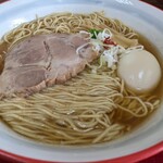 天然だしらーめん 潮の音 - 中華そば¥800+大盛¥100+味玉¥100