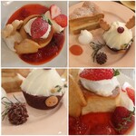 喫茶 tameiki - 初冬のいちごプリンアラモード 790円、りんごのヴィクトリアケーキ 680円、キャロットケーキ クリスマスver. 680円✨やさしいおやつに癒されました。