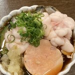 季節料理 加乃 - 痛風セット　あん肝、白子、牡蠣