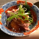 割烹 米三つ - 仙台牛ロースのおろしポン酢（接写）