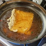 博多もつ鍋 はらへった 本陣 - 〆はちゃんぽん麺派