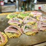 お好み焼 きじ - 豚肉も良いものを使っているのかな。