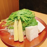 肉庵 小滝野 - 付け合わせの野菜