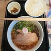 Akashia - 醤油そばと、白ごはん&ガラの佃煮
