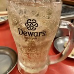 焼肉亀田 - 生ビールの後はずっとハイボール