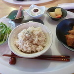 すぎな農園 - 車麩のカツのランチセット ¥900