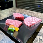 きわめ - オススメ3種ステーキ　シャトーブリアン・サーロイン・カイノミ