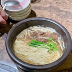 きわめ - 〆の牛テール塩ラーメン
