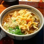 お多福 - かき揚げうどん400円