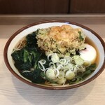 そばの神田 東一屋 - アサソバビンボー！　
      朝そば＋えびかき揚げ！