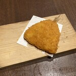 地酒と道産食材 一笑 - お通し（アジフライ）