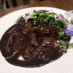 シュングルマン - アオリイカの温かいカルパッチョ