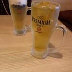 Gekikara Horumon Utage - ビールとジャスミン茶で。