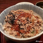 遠野物語 - 梅肉だれをかけいただきます