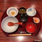 遠野物語 - 塩牛丼 丼物セット(完食)