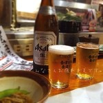 寿司 炉端 海鮮居酒屋 吾作どん - ( ；´Д｀)お疲れカンパーイ♪ みきちゃんとw