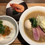 鴨出汁中華蕎麦 麺屋yoshiki - 海老と鴨の手揉み味噌そば