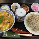 そば工房つちや - 料理写真:カツ丼もり蕎麦セット