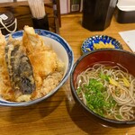 Dondon Tei - サービス天丼セット　860円