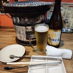 Horumon Kunimoto - 瓶ビール(マルエフ)(600円)