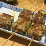 やきとり雄源 - ニラチーズ豚巻き