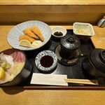 旬彩和食 うえの山 - アジフライランチ