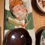 魚金 - ズワイガニの甲羅詰め