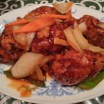 中国名菜処 悟空 - 鶏の唐揚げピリ辛炒め