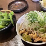 炭火焼鳥 ゆ鳥 - (コース)枝豆、ひねぽん