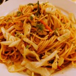 カトマンズ・カフェ - 令和5年12月
ランチタイム(11:00〜14:30)
ネパール焼きそばランチセット 税込700円
野菜ミックスネパール焼きそば、唐揚げ、サラダ、アチャール